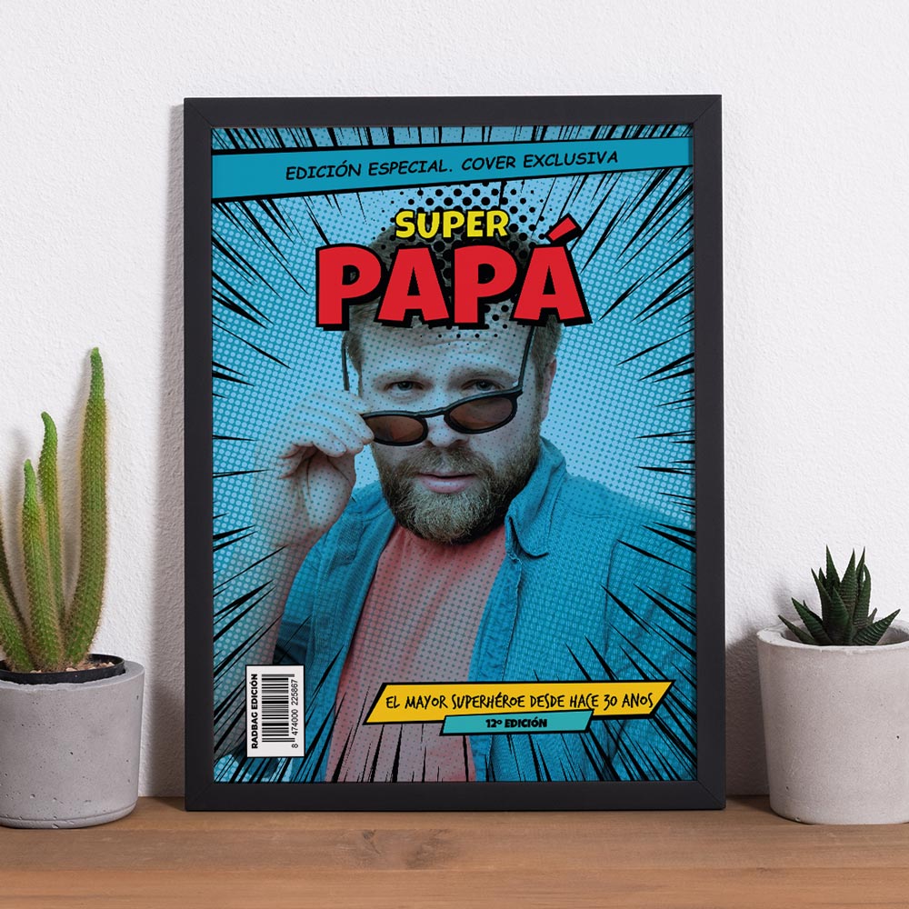 Personalisierbares Poster im Comic-Stil vatertagsgeschenke personalisiertes Poster