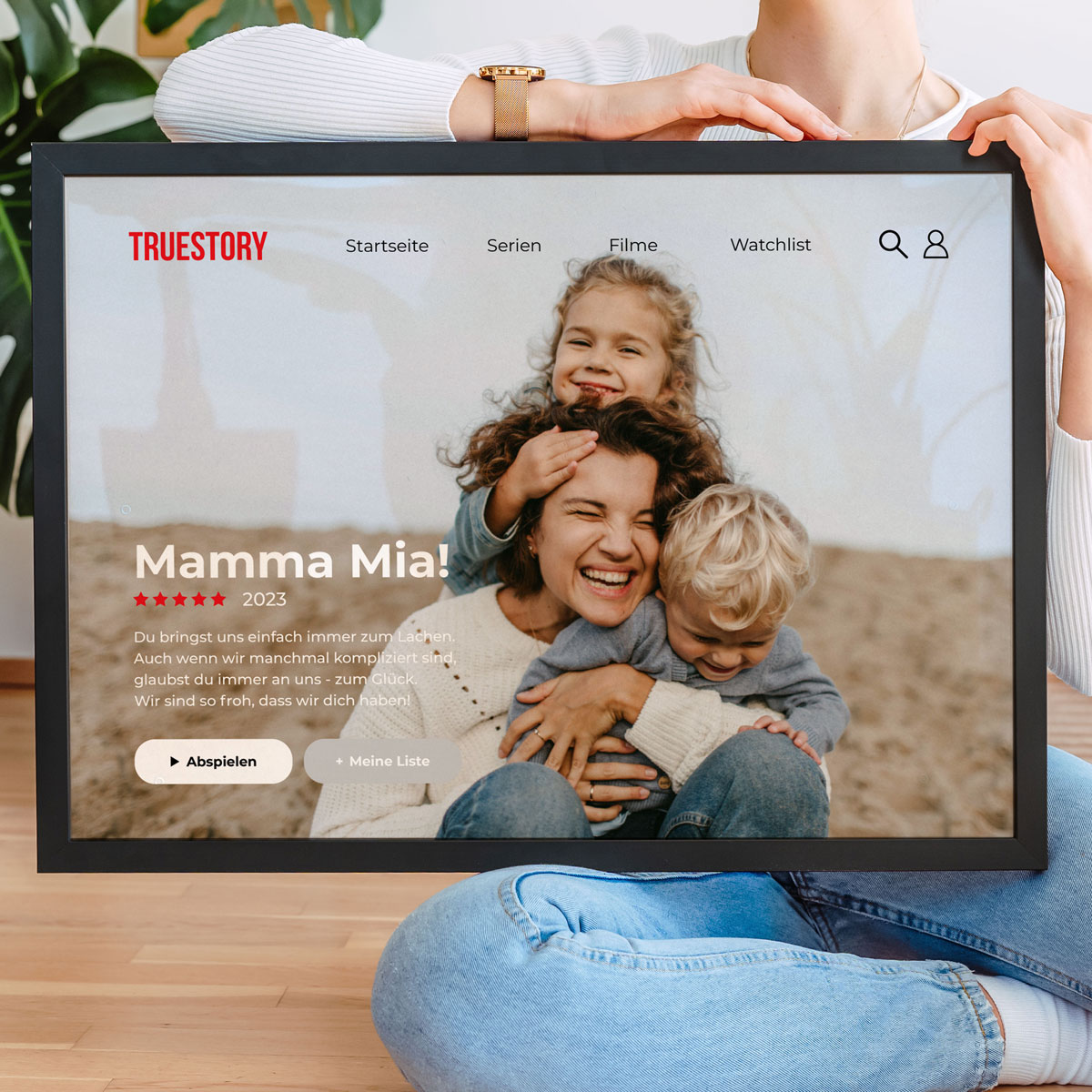 Personalisierbares Poster im Netflix-Style Muttertagsgeschenke personalisiertes Netflix Poster