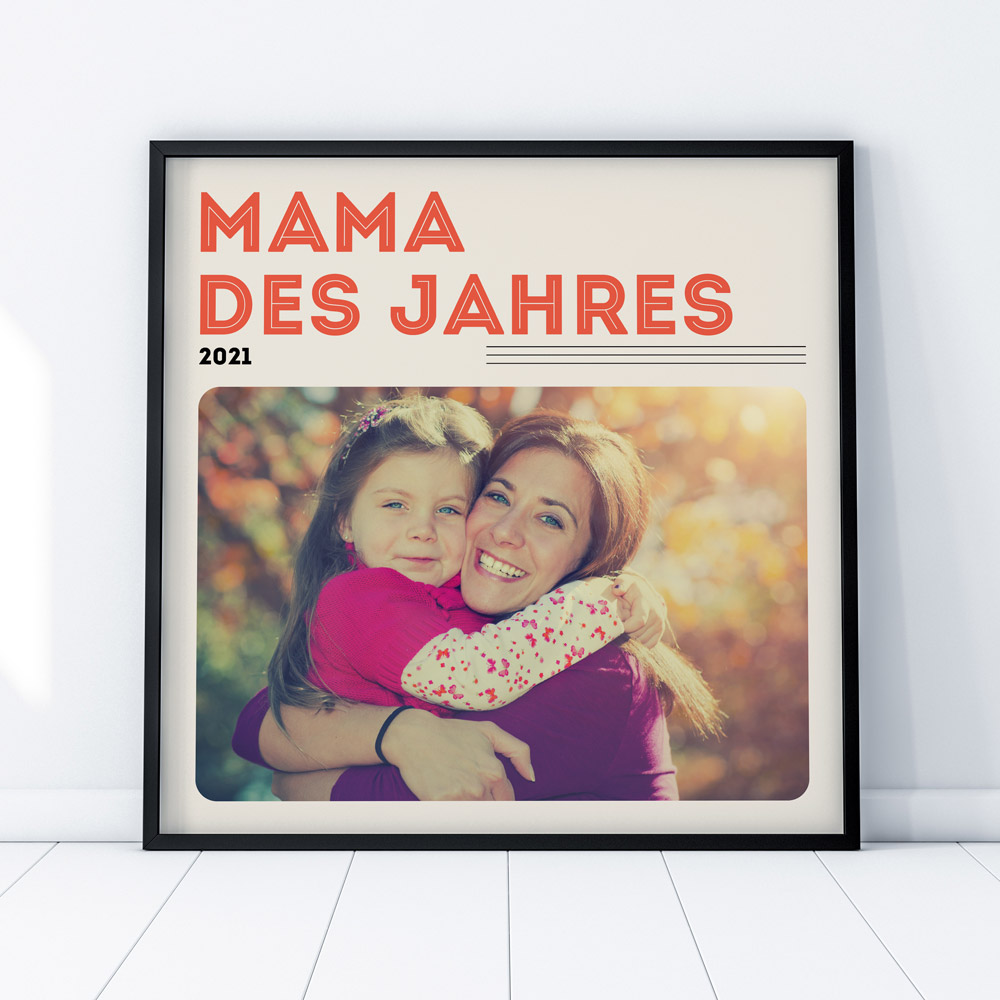 Personalisierbares Poster als Vinyl-Cover Geschenke für Mama Poster im Vinyl Cover Stil