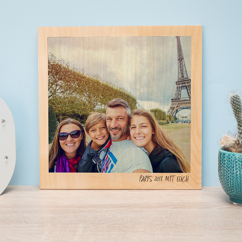 Personalisierbares Holzbild im Polaroid-Look Geschenke_fuer_papa_Holzbild_Polaroid