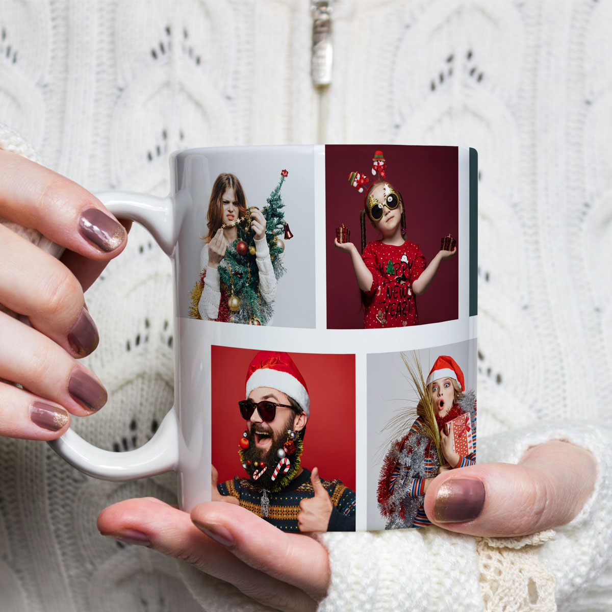 Instagram - Personalisierbare Tasse Weihnachtsgeschenke personalisierbare Fototasse