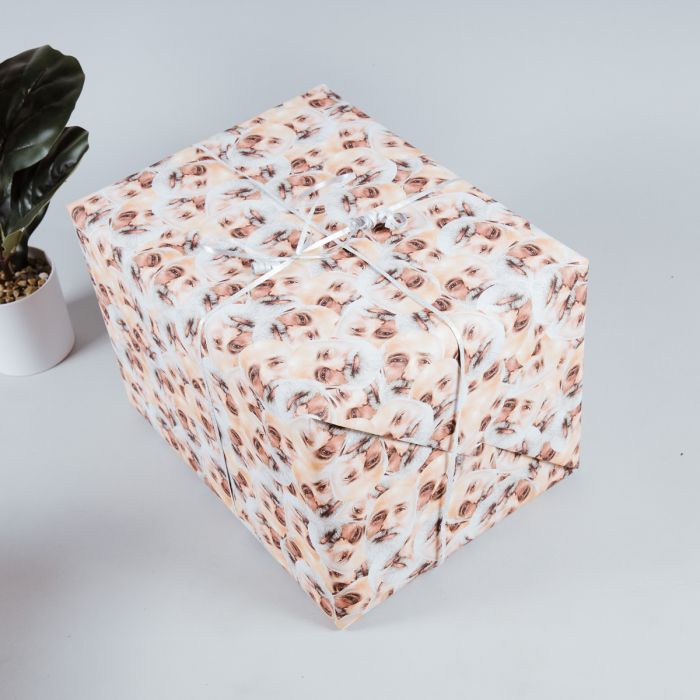 Personalisierbares Geschenkpapier mit Gesicht Vatertagsgeschenke personalisierbares Geschenkpapier mit Multi-Gesicht