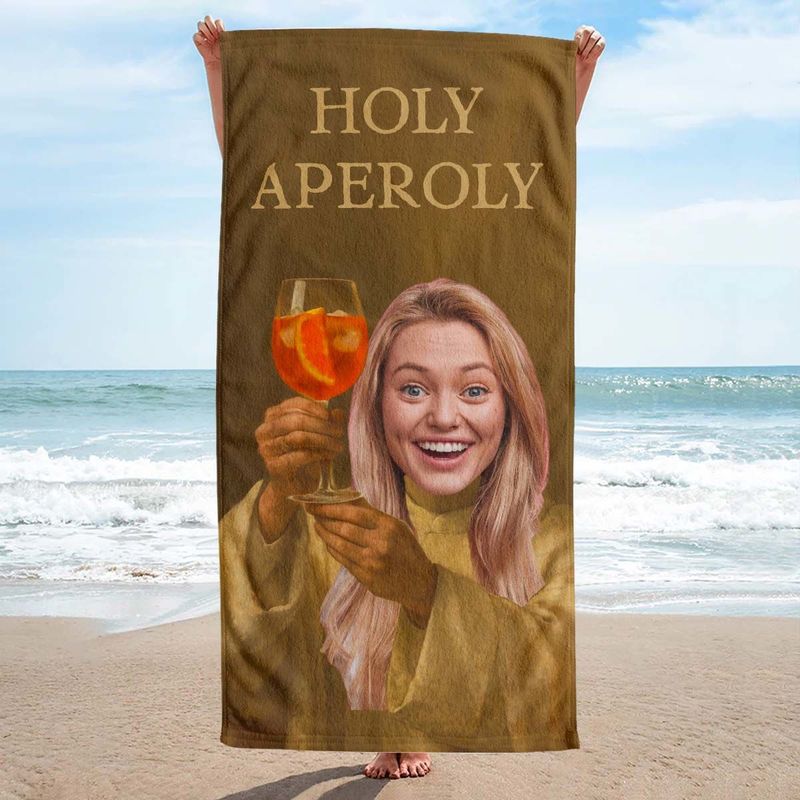 Personalisierbares Aperol Handtuch mit Gesicht