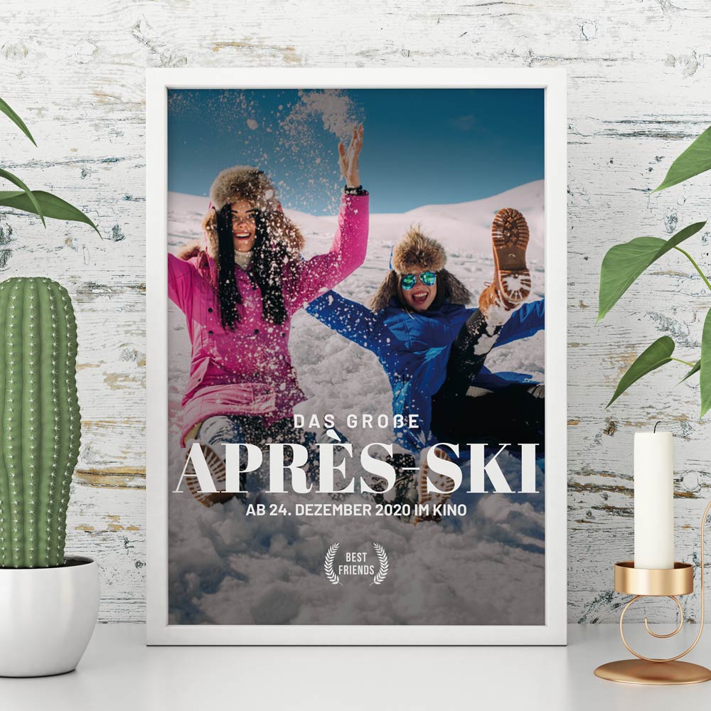 Personalisierbares Filmposter Weihnachtsgeschenke für Frauen personalisierbares Poster im Kinoplakat-Stil