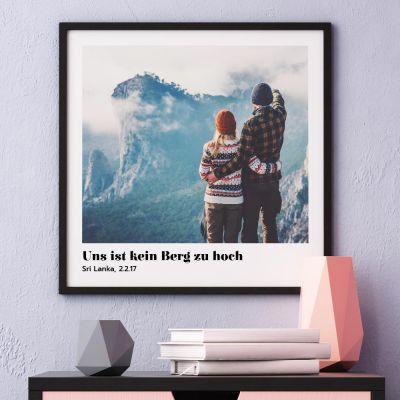 Poster mit Bild und Text Poster mit Bild und Text