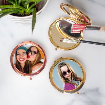 Personalisierbarer Taschenspiegel mit Foto Personalisierbarer Taschenspiegel mit Foto