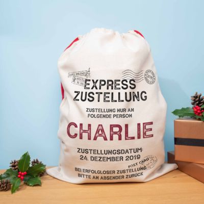 Weihnachtssack mit 9 Zeilen Weihnachtssack mit 9 Zeilen