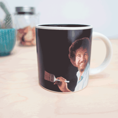 Bob Ross Wärmeempfindliche Tasse