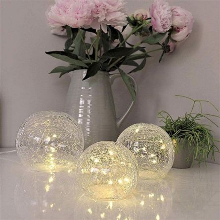 LED-Leuchtenset aus Bruchglas
