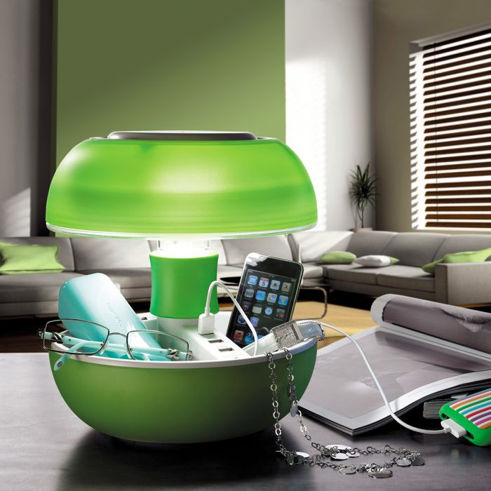 JOYO Tischlampe mit USB Ports - grün