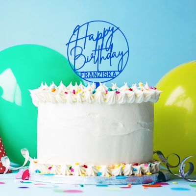 Personalisierbarer Cake Topper zum Geburtstag Personalisierbarer Cake Topper zum Geburtstag