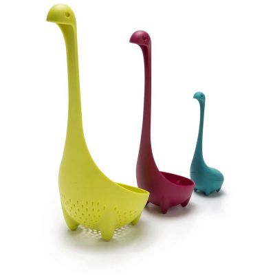 Familie Nessie Sieb, Schöpflöffel und Tee-Ei Familie Nessie Sieb, Schöpflöffel und Tee-Ei